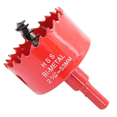 Afbeelding van Gatenzaag 53mm, LAIWEI gatensnijder, ronde frees voor het boren van gaten in hout, aluminium profielen, gipsplaat, PVC, etc.