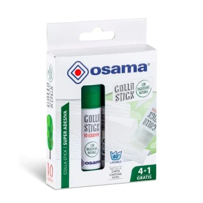 Afbeelding van OSAMA, Lijm stick natuurlijke ingrediënten 4 stuks + 1 gratis 10 g