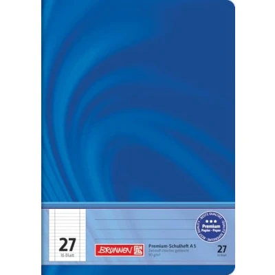 Afbeelding van Brunnen 104572702 schoolschrift A5 Vivendi (16 vellen (32 pagina&#039;s), gelinieerd, met rand, liniatuur 27)