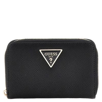 Afbeelding van Guess Laurel Medium ZIP Around Portemonnee, Dames, Maat: One Size, Schwarz
