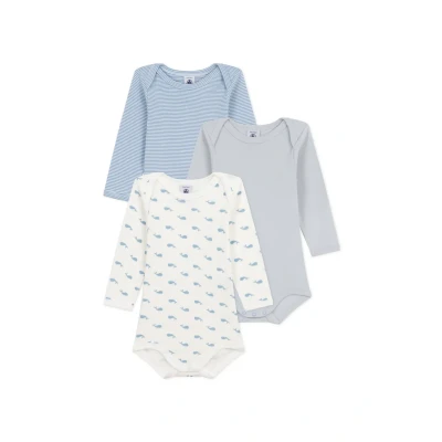 Afbeelding van Petit Bateau 3 PACK Unisex Body multicoloured voor kinderen, Maat: 74/80, Multi/coloured