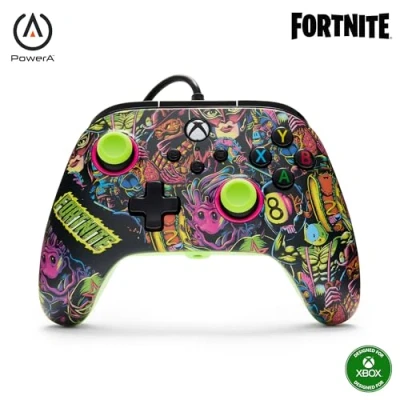 Afbeelding van PowerA Advantage Wired Controller for Xbox Series XS Fortnite Glow