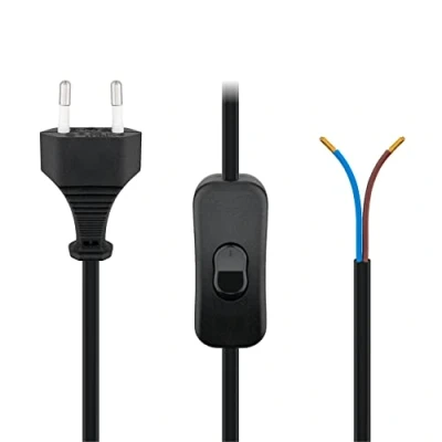 Afbeelding van Goobay Kabel met eurostekker voor montage schakelaar, 1,5 m, zwart