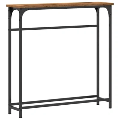 Afbeelding van vidaXL Console Tafel Oud Hout Massief Compact Simpel Bijzettafel