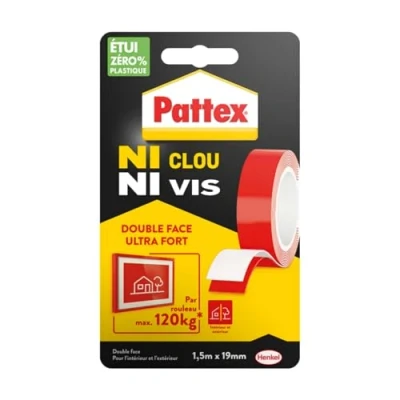 Afbeelding van Pattex Plakband Plakken in Plaats van Boren, 120 kg, 19 mm x 1,5 m