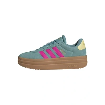 Afbeelding van adidas Vrouwen Vl Court Bold Schoenen, Poeder Teal/Shock Roze/Poeder Geel, 6 UK, Teal Shock Roze 39 1/3 EU