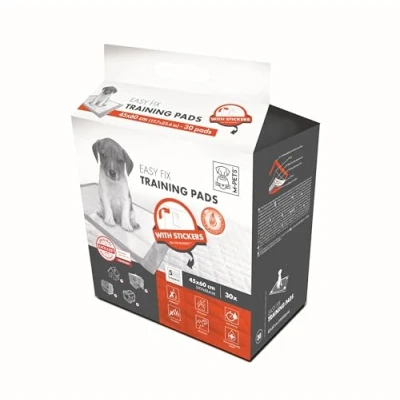 Afbeelding van M pets Trainingpads Easy Fix 45 X 60 Cm Textiel Wit 30 Stuks