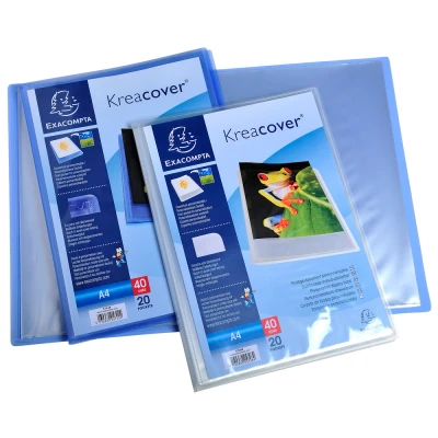 Afbeelding van Showalbum Kreacover PP 20 tas A4 blauw per