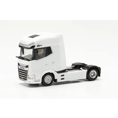 Afbeelding van Herpa vrachtwagen model Scania CR 20 ND platformwagen met laadkraan &quot;Gebrüder Melmer&quot;, natuurgetrouw op schaal 1:87, vrachtwagenmodel, modelbouw, Made in Germany, kunststof