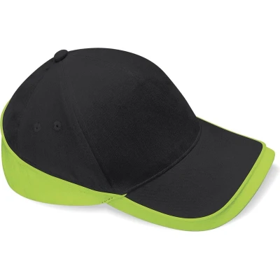 Afbeelding van Beechfield Competition Cap Black/Lime Green