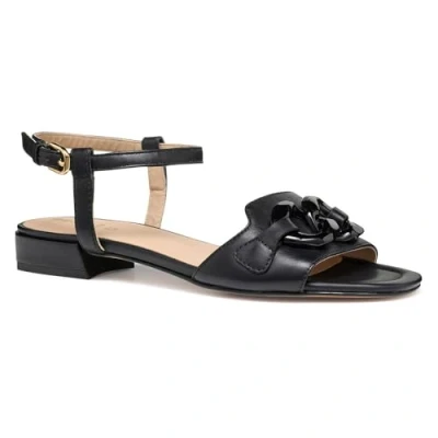 Afbeelding van Geox D NEW Eraklia 15 Sandalen, Dames, Maat: 37, Black Leer