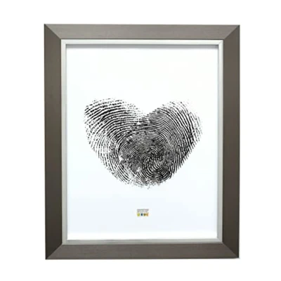 Afbeelding van Deknudt Frames S41ND1 Fotolijst 30x45 Zilverkleur met zilveren binnenrand, kunststof fotokader