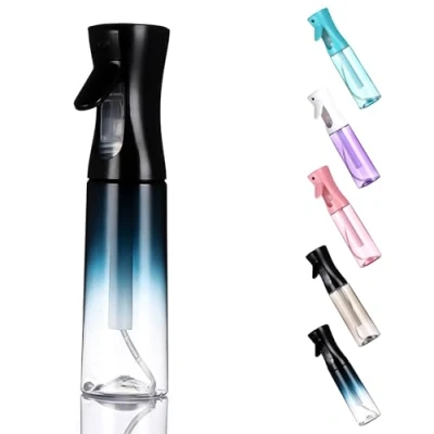 Afbeelding van WOODFIB spuitfles voor haar, continue fijne nevel waterspuitfles, lege salon, planten, huisdieren, huisreiniging 300 ml (zwart blauw)