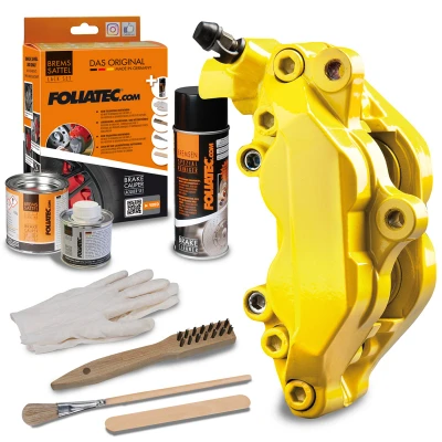 Afbeelding van Foliatec Remklauwlakset speed geel 3 Componenten