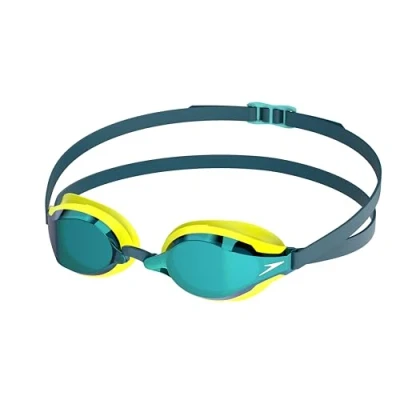 Afbeelding van Speedo Unisex Volwassen Fastskin Speedsocket 2 Spiegel Zwembril, Hyper Geel/Kobalt/Smaragd, One Size