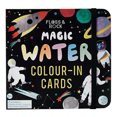 Afbeelding van Floss &amp; Rock Space water kleur kaarten 19 x 18 cm Multi