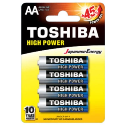 Afbeelding van Toshiba LR6GCP BP 4 huishoudelijke batterij Wegwerpbatterij AA Alkaline