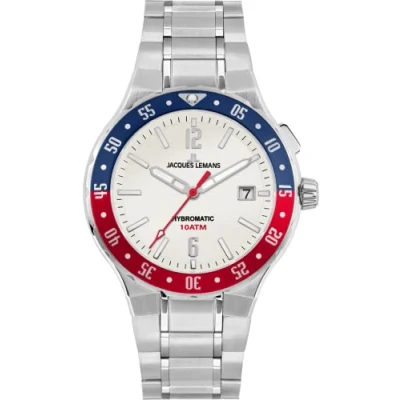 Afbeelding van UHR, SILBER ROT BLAU ANALOG