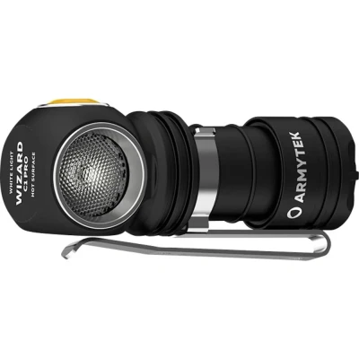 Afbeelding van ArmyTek Wizard C1 Pro Magnet White Hoofdlamp werkt op een accu LED Met magneethouder 1000 lm 1440 h 55 g