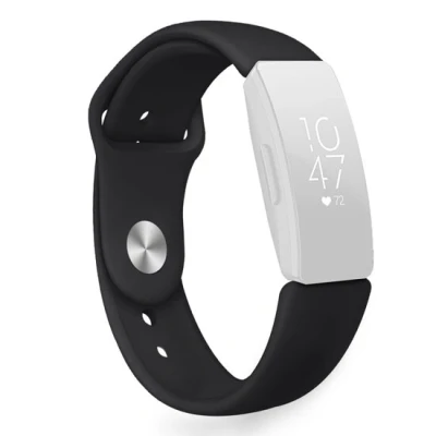 Afbeelding van Fitbit Inspire 1 / HR Ace 2 siliconen bandje Maat: Large Zwart
