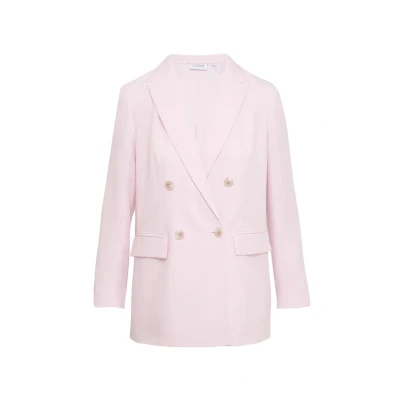 Afbeelding van comma casual identity MIT Reverskragen Blazer, Dames, Maat: 34, Zartrosa