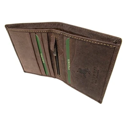 Afbeelding van Visconti Heren Portemonnee Hunter Leer Geschenk Doos 705 Arrow Olie Bruin RFID