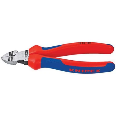 Afbeelding van Knipex Afstrip zijsnijtang zwart geatramenteerd, met meer componentengrepen 160 mm (zelfbedieningskaart/blister) 14 22 SB