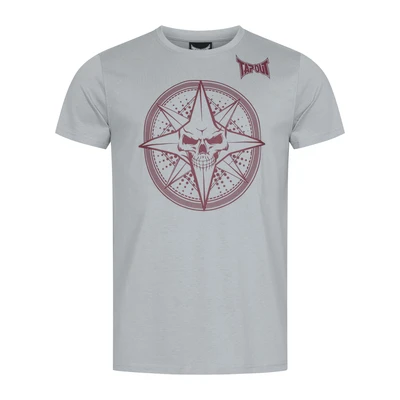 Afbeelding van Tapout Normale Passform Skrape Tshirt print, Heren, Maat: 3XL, Grey red