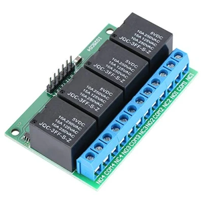 Afbeelding van 4 kanalen 5 V Flip Flop Latch Relay Bistable zelfblokkering Low Trigger Module