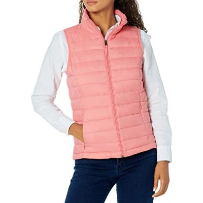 Afbeelding van Amazon Essentials Lichtgewicht Waterbestendig Packable Puffer Vest, Roze, S
