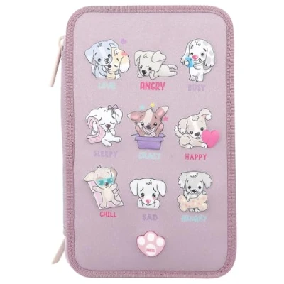 Afbeelding van Depesche TOPModel 3 vaks etui met LED en stemmingsbarometer