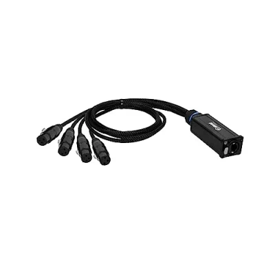 Afbeelding van Adam Hall Cables 4 STAR CATBOX XF3 Audio &amp; DMX adapter 3 polige XLR vrouwelijk x Cat.6a