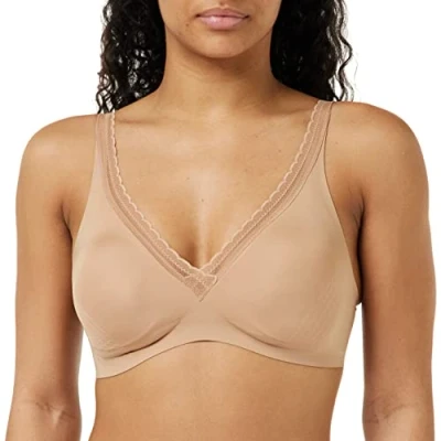 Afbeelding van Sloggi Adapt Twist Tshirt BH, Dames, Maat: 70C.75A/B, Nostalgic brown