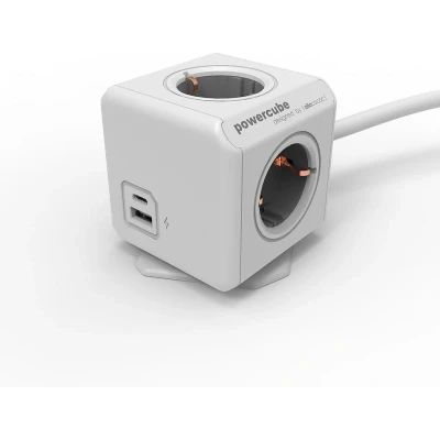 Afbeelding van Allocacoc PowerCube Stekkerdoos met usb A en C Poorten