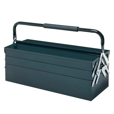 Afbeelding van DURHAND Gereedschapskist gereedschapskoffer 5 bakken staal 57 x 21 41 cm B20 079V01