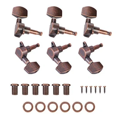 Afbeelding van Drfeify Head Tuning Pegs, 3L+3R Pegs Machine Tuners voor akoestische elektrische gitaar vervanging