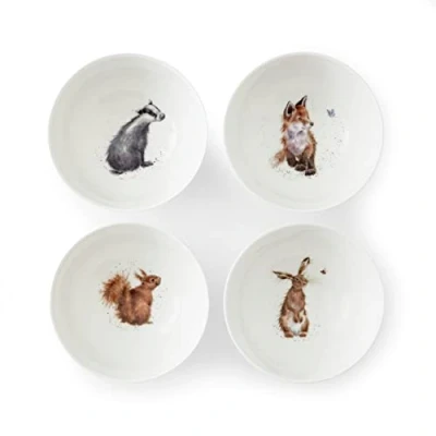 Afbeelding van Wrendale Designs 6&quot; Set van 4 diepe kommen Royal Worcester