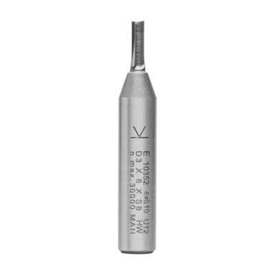 Afbeelding van ENT Groeffrees HM 3x8x45mm, Kolf 8mm met grondmes 7910352
