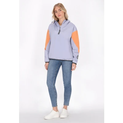 Afbeelding van Blouson Jas DREIMASTER L / Grijs Paarse Kleurblok 100% Nylon