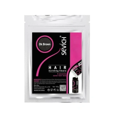 Afbeelding van Sevich Aanzetpoeder, haarpoeder voor mannen en vrouwen, waterbestendig haar, concealer haarverdichting, wortels dunner wordend 4 g donkerbruin