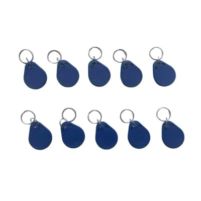 Afbeelding van YARONGTECH M1 Chip RFID Sleutelhanger Tag 13.56MHZ ISO14443A 10st (Blauw)