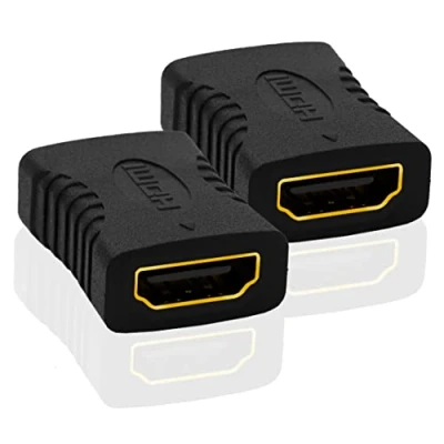 Afbeelding van BIGtec HDMI koppeling adapter connector 2 stuks bus naar aansluiting verlenging 4K Ultra HD UHD 3D Full 1080p HDRR ARC @60HZ High Speed met Ethernet