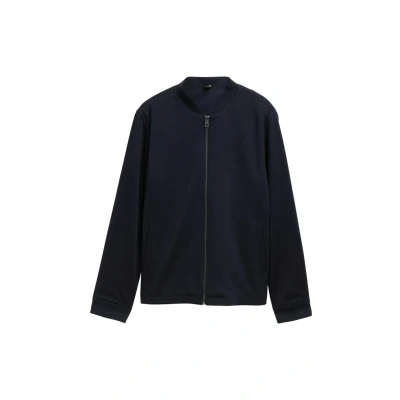 Afbeelding van TOM Tailor Sweater met rits, Heren, Maat: Large, Sky captain blue