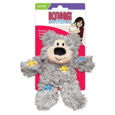 Afbeelding van Kong Cat Softies Patchwork Bear Assorti 7,5X5X12,5 CM