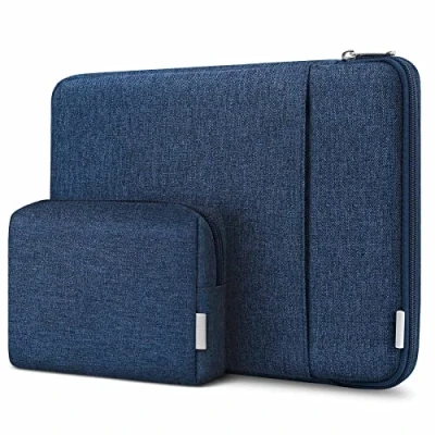 Afbeelding van Inateck 360 rondom bescherming, 13 inch hoes, laptoptas, compatibel met MacBook Air 2012 2017, Pro 2015/12,9 iPad 2015 13,5 Surface laptop, MateBook D14, blauw
