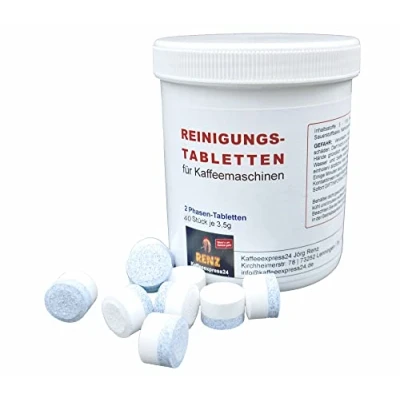 Afbeelding van 2 fasen reinigingstabletten à 3,5 g reiniger tabs compatibel met Jura koffieautomaten (40 stuks)