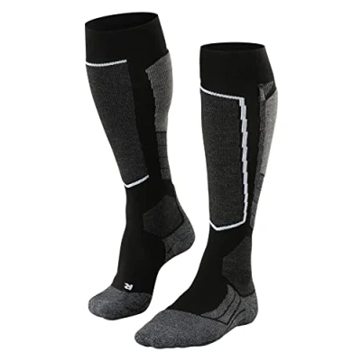 Afbeelding van Skisokken Falke SK2 Cashmere Men Black Mix Schoenmaat 39 41