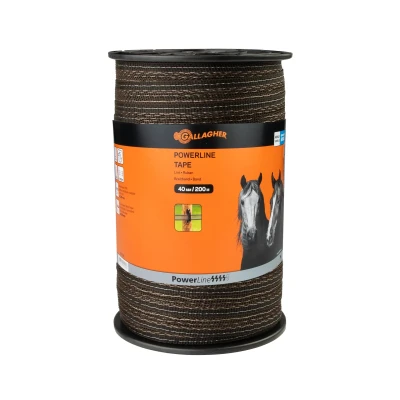 Afbeelding van Gallagher PowerLine schriklint 40mm terra, 200m, Geschikt voor Veehouderij