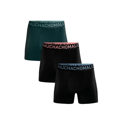 Afbeelding van Muchachomalo Heren Boxershorts 3 Pack Maat 3XL 95% Bamboe Mannen Onderbroeken