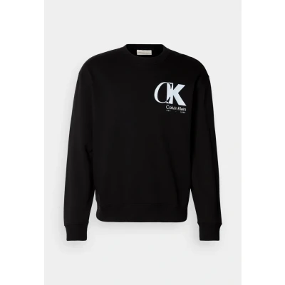 Afbeelding van Calvin Klein Overlap Sweater, Heren, Maat: XS, Black